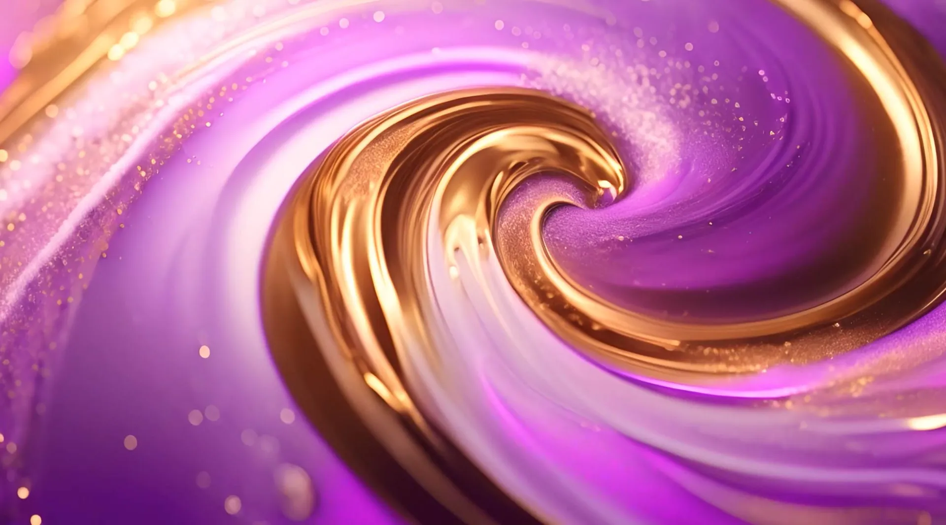 Purple and Gold Swirl Motion Stock Video